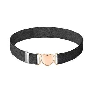 1pc Black Elastic Waist Belts Girls Belt Adjustable Waist Belts Stretch Belts🖐